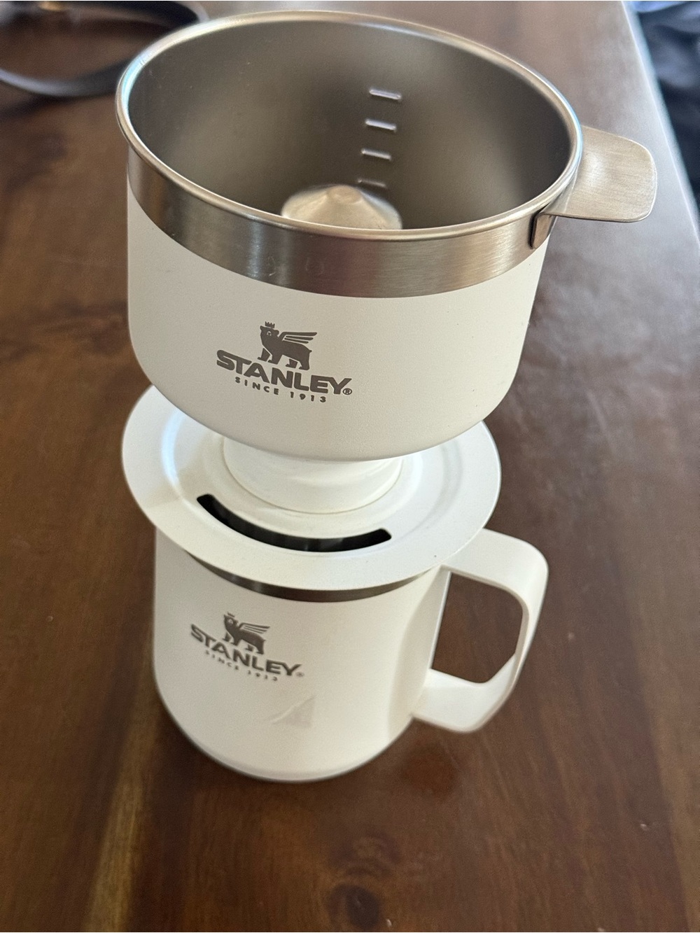 12oz Stanley The Perfect-Brew Pour Over Set Cream Gloss: White  Stainless